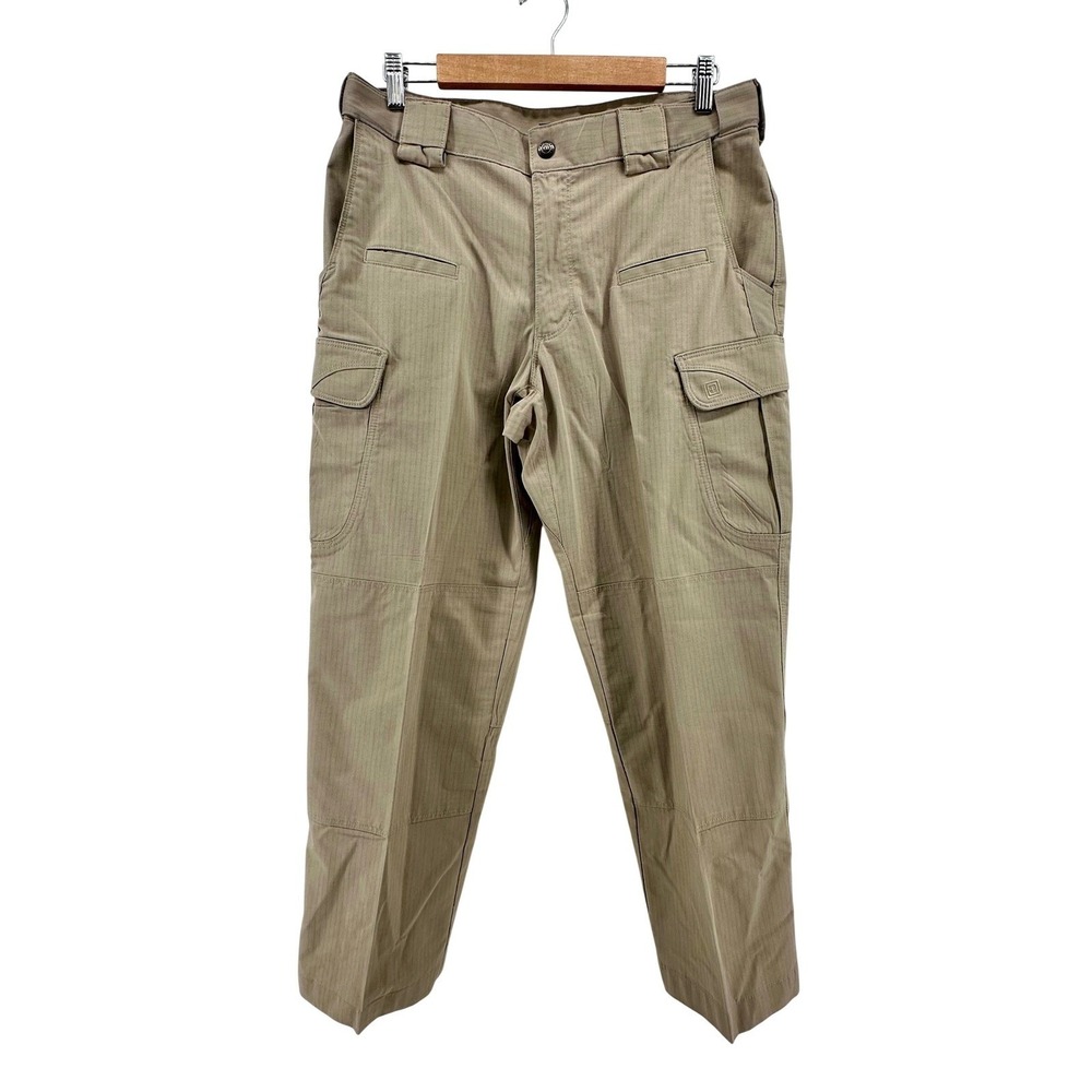 5.11 Tactical Mens 32x27 Tan Ripstop Cargo Pants Khaki Military Utility Straight